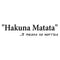Hakuna Matata It Means Now Worries - Wall Art Decal - 2 Decoration Vinyl Sticker - Life Quote Vinyl Decal - Bedroom Wall Vinyl Sticker- Motivational Quote Vinyl Decal