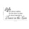 Imprinted Designs Life Isn’t About Waiting for the Storm to Pass.vinyl Wall Decal (Large 19" X 36") Black 19" x 36" 2