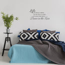 Imprinted Designs Life Isn’t About Waiting for The Storm to Pass. Vinyl Wall Decal (Medium 16" X 30") Black 16" x 30" 4