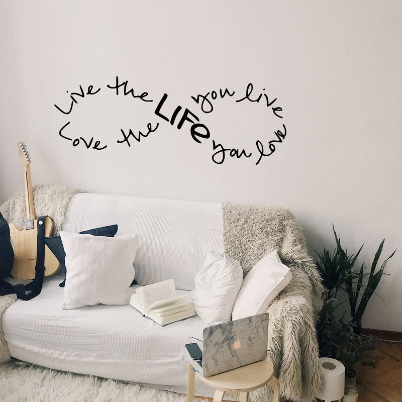 Bob Marley Infinity Quote - Wall Art Decal - Decoration Vinyl Sticker - Life Quote Vinyl Decal - Love Quote Vinyl Decal - Living Room Wall Vinyl Sticker - Bedroom Vinyl Sticker Decal