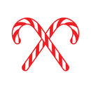 Christmas Candy Cane Vinyl Wall Art Decal - 23" x 29" Decoration Vinyl Sticker- Red Red 23" x 29" 3