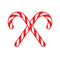 Christmas Candy Cane Vinyl Wall Art Decal - 23" x 29" Decoration Vinyl Sticker- Red Red 23" x 29" 3