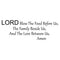 Imprinted Designs Lord Bless This Food Vinyl Wall Decal Sticker Art (10" H X 30" W) Black 10" x 30"