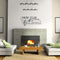 Imprinted Designs Music is Life. That’s Why Our Hearts Have Beats Vinyl Wall Decal Sticker Art 36" X 15" Black 15" x 36"