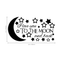 Imprinted Designs I Love You to The Moon and Back Vinyl Wall Decal Sticker Art Black 23" x 12" 3
