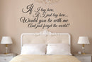 Snow Patrol Chasing Cars Lyrics Vinyl Wall Decal Sticker Art - Vinyl Sticker Decal - Motivational Quote Decal Lettering - Removable Vinyl Decal Decoration   2
