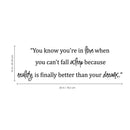 Imprinted Designs You Know You’re in Love When. Dr Seuss Quote Vinyl Wall Decal Sticker Art Black 10" x 30" 3