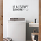 Imprinted Designs Laundry Room Loads of Fun Vinyl Wall Decal Sticker Art Black 7" x 23"