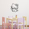 Imprinted Designs Reading Hello Kitty Inspired Wall Decal Sticker Art Mural Black 22" x 23" 2