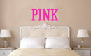 PINK Victoria's Secret Inspired - Vinyl Wall Decal Sticker Art - Girls Room Vinyl Decal Removable Wall Decoration