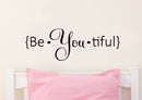 Imprinted Designs Be.You.Tiful Vinyl Wall Decal Sticker Art Black 7" x 23" 3