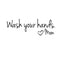 Printique Wash Your Hands Love Mom Quote Bathroom Wall Stickers Waterproof Art Vinyl Decal Bathroom Wall Decor -   2