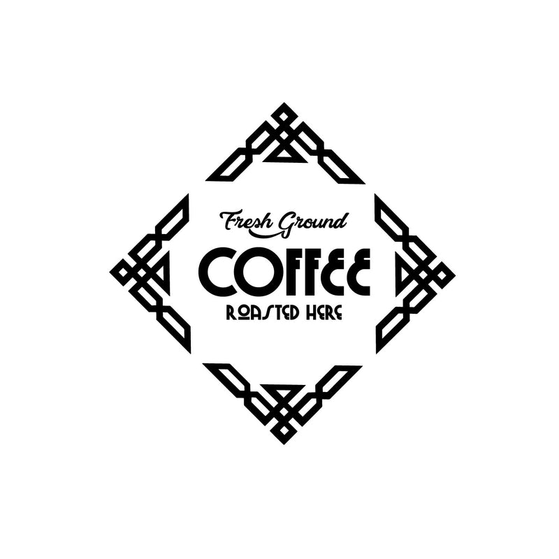 Pulse Vinyl Fresh Ground Coffee Roasted Here - Wall Art Decal - Cafe Wall Decor - Coffee Lovers Gifts - Coffee Wall Art Decoration - Kitchen Wall Decor   2