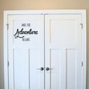 And The Adventure Begins - Inspirational Quotes Decor - Wall Art Decal Decoration Wall Art - Bedroom Living Room Wall Decor - Trendy Vinyl Stickers   5