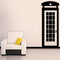 British Telephone Booth - Wall Art Decal - Bedroom Living Room Wall Art Decoration - Apartment Wall Decor - Decorative Vinyl Wall Skins