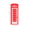 British Telephone Booth - Wall Art Decal - Bedroom Living Room Wall Art Decoration - Apartment Wall Decor - Decorative Vinyl Wall Skins   5