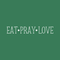 EAT; PRAY; LOVE - Wall Art Vinyl Decal - 3" X 23"  Decoration Vinyl Sticker - Inspirational Kitchen Dining Room Wall Decor - Trendy Wall Art - Motivational Kitchen Wall Art Decal White 3" X 23" 5