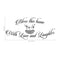 Bless This Home With Love and Laughter - Inspirational Quotes Wall Art Vinyl Decal - 15" X 48" Decoration Vinyl Sticker - Motivational Wall Art Decal - Bedroom Living Room Decor - Trendy Wall Art Black 15" X 48" 3