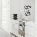 Baking Queen Sign - Kitchen Quotes Wall Art Vinyl Decal - Decoration Vinyl Sticker - Cute Kitchen Wall Decor - Trendy Wall Art