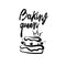 Baking Queen Sign - Kitchen Quotes Wall Art Vinyl Decal - 28" X 18" Decoration Vinyl Sticker - Cute Kitchen Wall Decor - Trendy Wall Art Black 28" x 18" 5