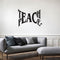Teach Peace - Inspirational Quote Wall Art Vinyl Decal - Living Room Motivational Wall Art Decal - Life quote vinyl sticker wall decor - Bedroom Vinyl Sticker Wall Decor
