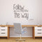 Follow Your Dreams They Know The Way - Inspirational Quote Wall Art Vinyl Decal - Living Room Motivational Wall Art Decal - Life quote vinyl sticker wall decor - Bedroom Vinyl Sticker Decor