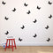 Set of 30 Butterflies Vinyl Wall Art Decals - Bedroom Vinyl Wall Decor Stickers - Apartment Vinyl Decal Decor - Kids Room Butterfly Pattern Vinyl Wall Art (5" x 5"; Orange)