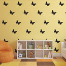 Set of 30 Butterflies Vinyl Wall Art Decals - Bedroom Vinyl Wall Decor Stickers - Apartment Vinyl Decal Decor - Kids Room Butterfly Pattern Vinyl Wall Art (5" x 5"; Orange)   2