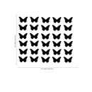 Set of 30 Butterflies Vinyl Wall Art Decals - Bedroom Vinyl Wall Decor Stickers - Apartment Vinyl Decal Decor - Kids Room Butterfly Pattern Vinyl Wall Art (5" x 5"; Orange)   5