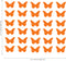 Set of 30 Butterflies Vinyl Wall Art Decals - 5" x 5" - Bedroom Vinyl Wall Decor Stickers - Apartment Vinyl Decal Decor - Kids Room Butterfly Pattern Vinyl Wall Art (5" x 5"; Orange) Orange 5" x 5" 3
