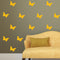 Set of 30 Butterflies Vinyl Wall Art Decals - 5" x 5" - Bedroom Vinyl Wall Decor Stickers - Apartment Vinyl Decal Decor - Kids Room Butterfly Pattern Vinyl Wall Art (5" x 5"; Yellow) Yellow 5" x 5"