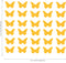 Set of 30 Butterflies Vinyl Wall Art Decals - 5" x 5" - Bedroom Vinyl Wall Decor Stickers - Apartment Vinyl Decal Decor - Kids Room Butterfly Pattern Vinyl Wall Art (5" x 5"; Yellow) Yellow 5" x 5" 3