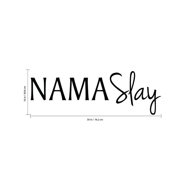 Vinyl Wall Art Decals - NAMASlay - - Yoga Meditation Zen Quote Wall Decal - Motivational Home Gym Wall Decor - Yoga Studio Sticker Adhesive - Positive Mind Spiritual Quotes   3