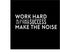 Work Hard in Silence and Let Your Success Make The Noise - Inspirational Quotes Wall Art Vinyl Decal - 20" x 57" Decoration Vinyl Sticker - Motivational Wall Art Decal - Home Office Vinyl (White) White 20" x 57"