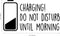 Charging Do Not Disturb Until Tomorrow- Funny Quote Bedroom Wall Decals - Wall Art Decal Bedroom Wall Decor Art Decals - Kids Room Vinyl Decals   2