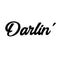 Darlin’ - Women’s Inspirational Quotes Wall Art Vinyl Decal - ecoration Vinyl Sticker - Motivational Wall Art Decal - Bedroom Wall Art Decals - Trendy Vinyl Wall Art (Gold)