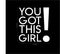 You Got This Girl! - Women’s Inspirational Quotes Wall Art Vinyl Decal - 23" X 26" Decoration Vinyl Sticker - Motivational Wall Art Decal - Bedroom Wall Art Decals - Trendy Vinyl Wall Art (White) White 23" X 26" 3