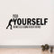 Push Yourself No One Else Is Going To Do It For You Positive Quote - Wall Art Decal - Decoration Vinyl Sticker - Life Quote Vinyl Decal - Gym Wall Vinyl Sticker - Office Removable Stickers   2