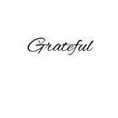 GRATEFUL Lettering - Inspirational Quotes Wall Art Decal - ffice Wall Decals - Gym Wall Decal Stickers - Home Decor Vinyl Decals - Motivational Wall Art Decals - Positive Vinyl Sticker Words   3