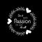 Do It with Passion Or Not at All - Inspirational Quotes Wall Art Vinyl Decal - 20" x 20" Decoration Vinyl Sticker - Motivational Wall Art Decal - Life Quotes Vinyl Sticker Decor (White) White 20" x 20" 4
