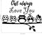 Owl Always Love You - Wall Art Decal - 23" x 29" Decoration Vinyl Sticker - Love Quote Vinyl Decal - Bedroom Wall Vinyl Sticker - Nursery Vinyl Wall Decals - Bedroom Wall Decal (Black) Black 23" x 29" 3