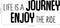 Life is A Journey Enjoy The Ride - Inspirational Quotes Wall Art Vinyl Decal - 11" X 27" Decoration Vinyl Sticker - Motivational Wall Art Sayings - Bedroom Living Room Wall Decals - Trendy Wall Art Black 11" x 27" 3