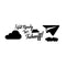Get Ready to Take Off! - Inspirational Quote Wall Art Vinyl Decal - 15" x 25" -Cute Wall Art Decal for Kids Bedroom - Life Quote Vinyl Sticker Wall Decor - Bedroom Vinyl Sticker Decor Black 15" x 25" 3