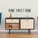 Home Sweet Home Inspirational Quotes Lettering Decor - Vinyl Wall Art Decal 6" x 40" Decoration Vinyl Sticker - Living Room and Kitchen Wall Decals - Greeting Welcome Entrance Black 6" x 40" 2