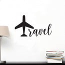 TRAVEL Lettering - Inspirational Life Quotes - Wall Art Decal - Decoration Vinyl Sticker - Bedroom Living Room Wall Decor - Apartment Wall Decoration - Vacations Peel Off Stickers