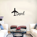 TRAVEL Lettering - Inspirational Life Quotes - Wall Art Decal - Decoration Vinyl Sticker - Bedroom Living Room Wall Decor - Apartment Wall Decoration - Vacations Peel Off Stickers   2