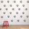 Pack of 25 Soccer Balls Vinyl Wall Art Decals - 1. each one - Bedroom Vinyl Wall Decor Stickers - Apartment Vinyl Decal Wall Decor - Kids Room Vinyl Wall Decals - Soccer Ball Pattern Vinyl   2