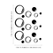 Pack of 18 Soap Bubbles Vinyl Wall Art Decals - Bedroom Vinyl Wall Decor Stickers - Bathroom Vinyl Decal Wall Decor - Kids Room Vinyl Wall Decals - Soap Bubbles Pattern Vinyl