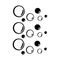 Pack of 18 Soap Bubbles Vinyl Wall Art Decals - Bedroom Vinyl Wall Decor Stickers - Bathroom Vinyl Decal Wall Decor - Kids Room Vinyl Wall Decals - Soap Bubbles Pattern Vinyl   5
