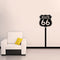 Route 66 Highway Sign - Wall Art Decal Home Decoration Wall Art - Bedroom Living Room Wall Decor - Trendy Modern Wall Art - Boys Highway 66 Play Room Wall Decoration Sticker Vinyl Decals   2